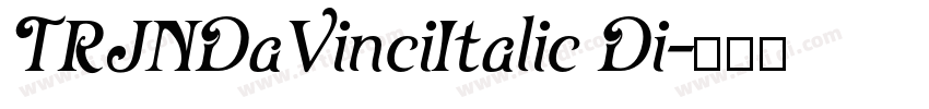 TRJNDaVinciItalic Di字体转换